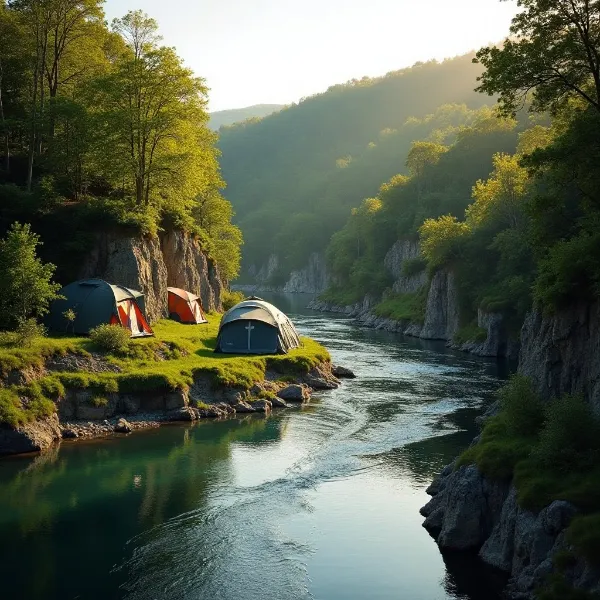 am fluss ardeche camping