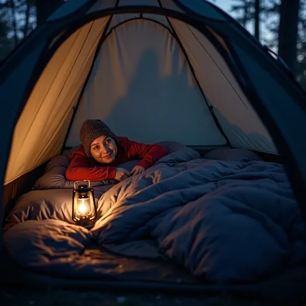 Zusätzliche Tipps für eine warme Nacht im Schlafsack