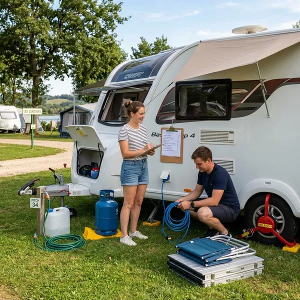 was brauch ich alles zum campen mit wohnwagen